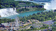Located one block to the Falls and major attractions like Clifton Hill, the Maid of the Mist, Ripley’s, Imax Theatre, Niagara SkyWheel, and much more. Niagara Falls Resorts